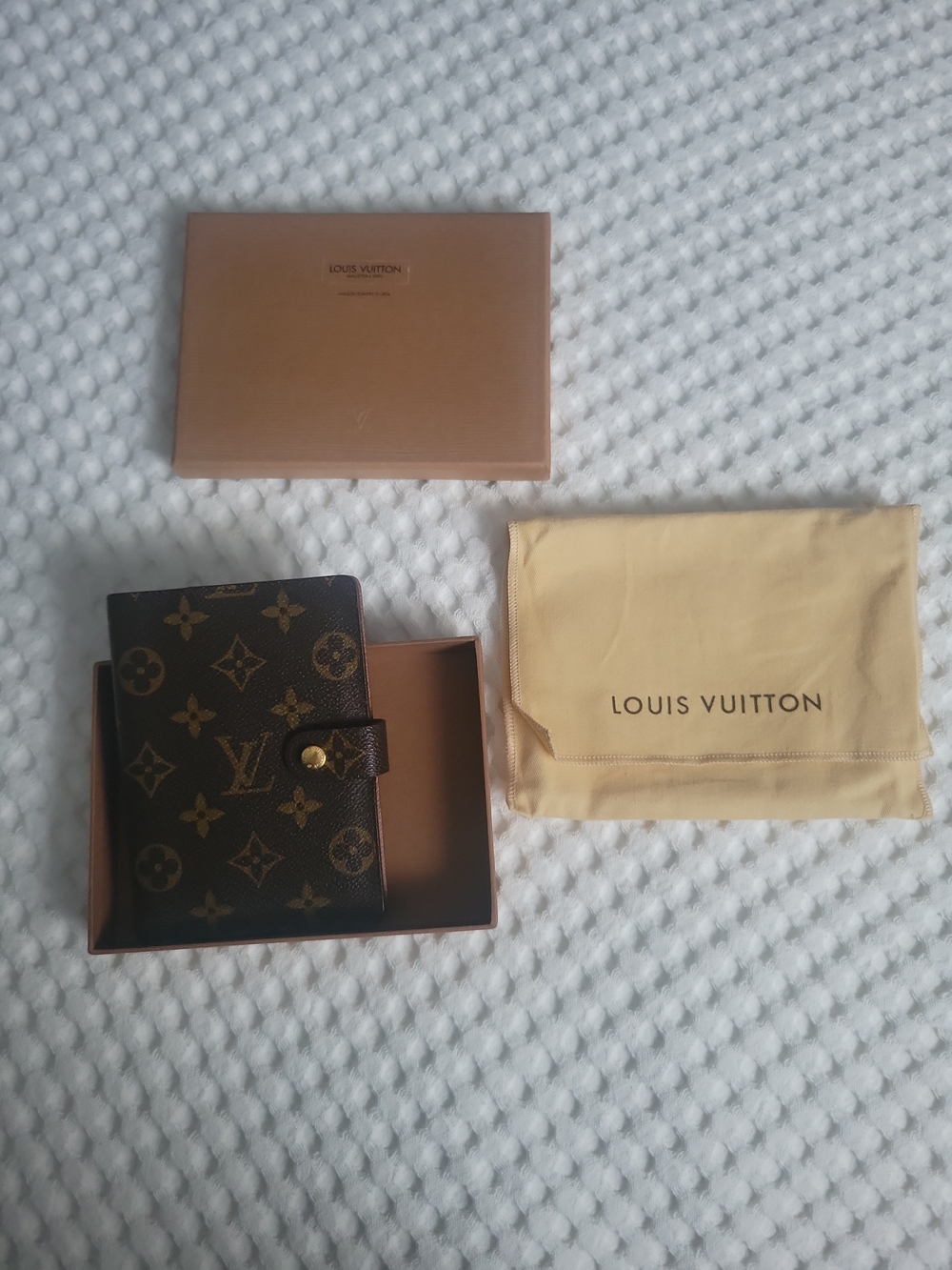 Louis Vuitton Monogram Small Agenda PM Cover in Brown